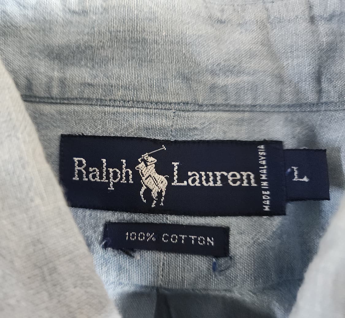폴로 랄프로렌 샴브레이 데님셔츠(L) 상품이미지3