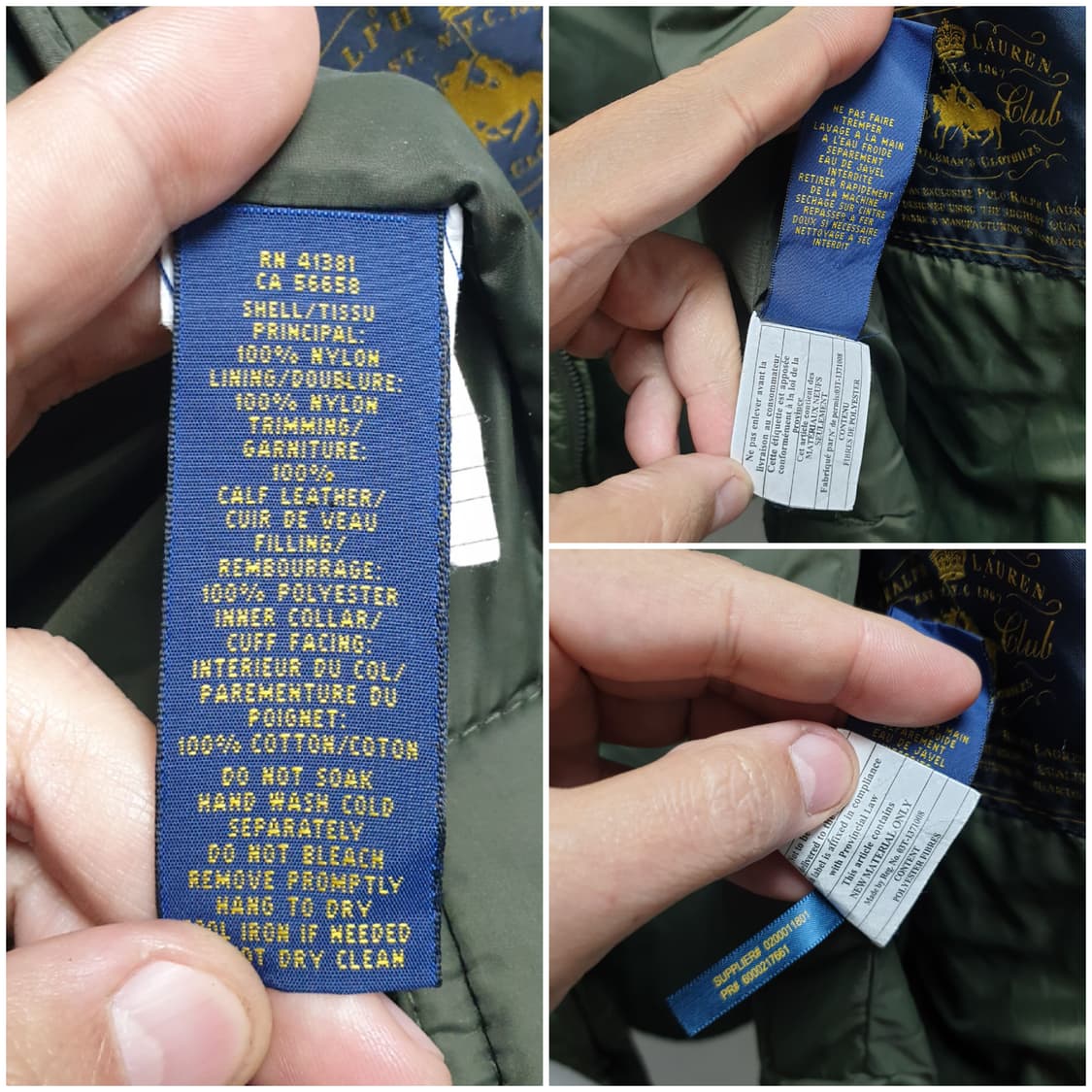 [xl/105/정품] 폴로 랄프로렌 퀼팅자켓 카키 상품이미지9