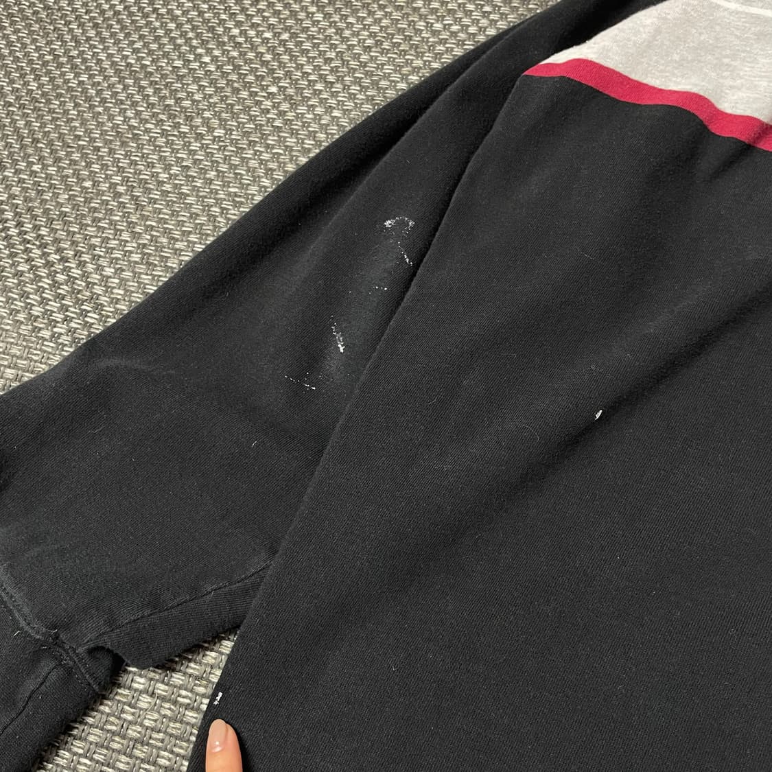 DENVER HAYES 블랙 pk 카라 단가라 긴팔 티셔츠 2XL 상품이미지6