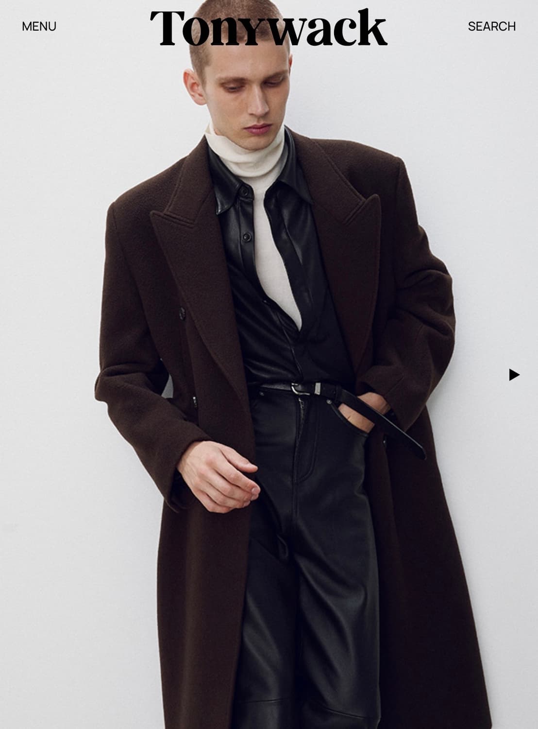 토니웩 Textured Wool Cashmere Double-Breast 상품이미지1