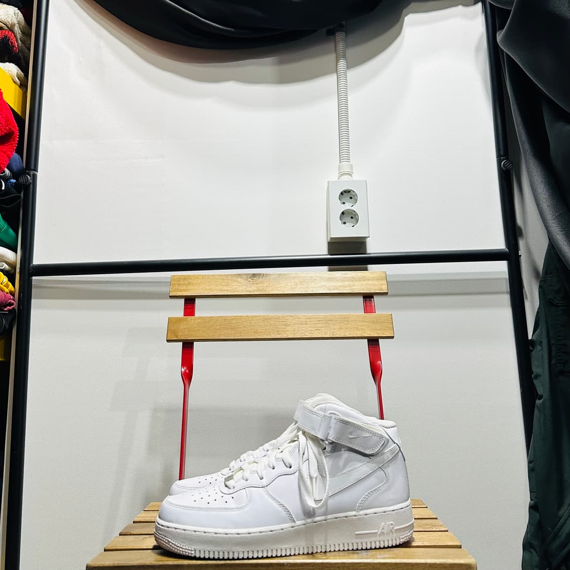 265) 나이키 운동화 남성 남자 신발 에어포스1 올백 미드  상품이미지3