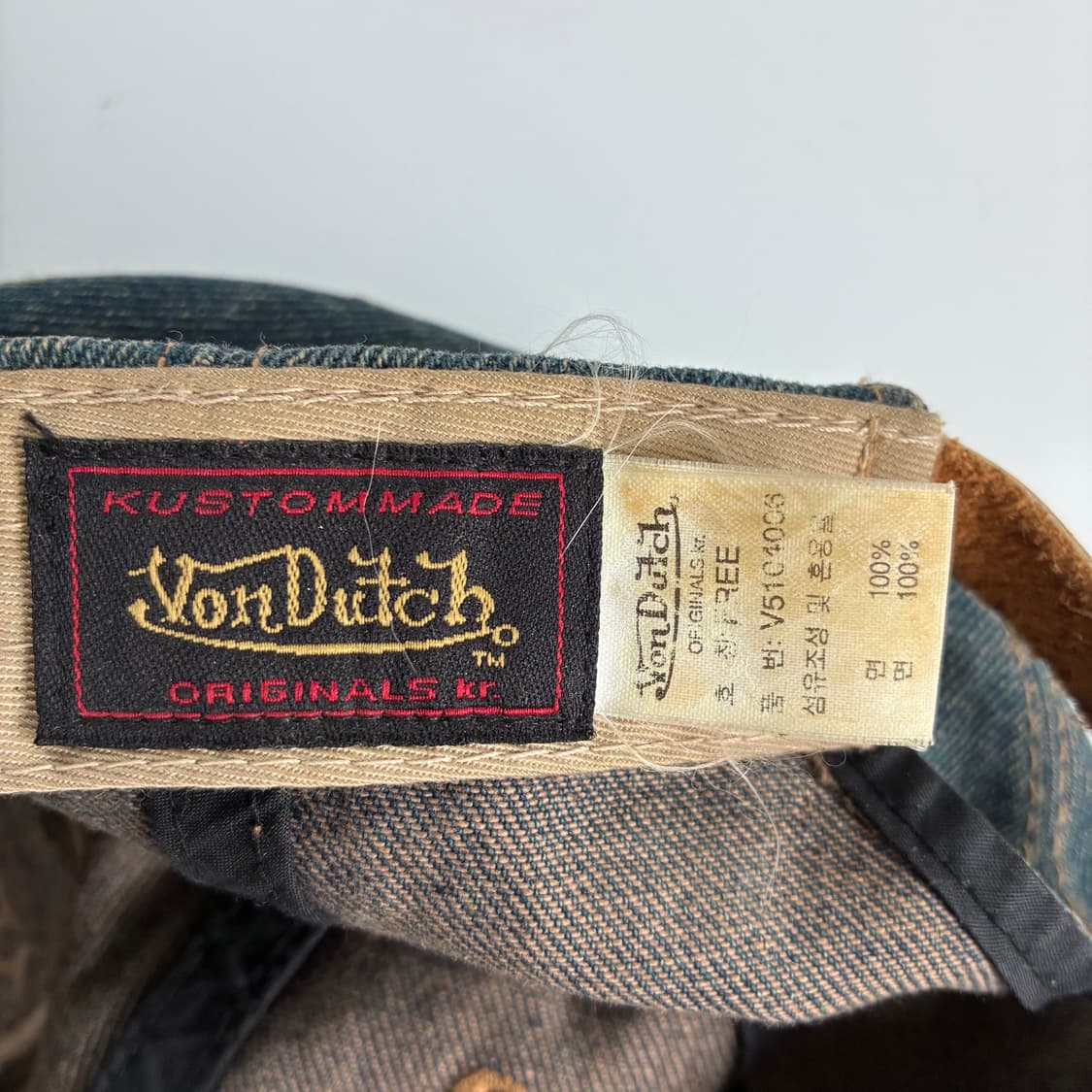 VonDutch  본더치 빈티지 데님 볼캡 상품이미지5