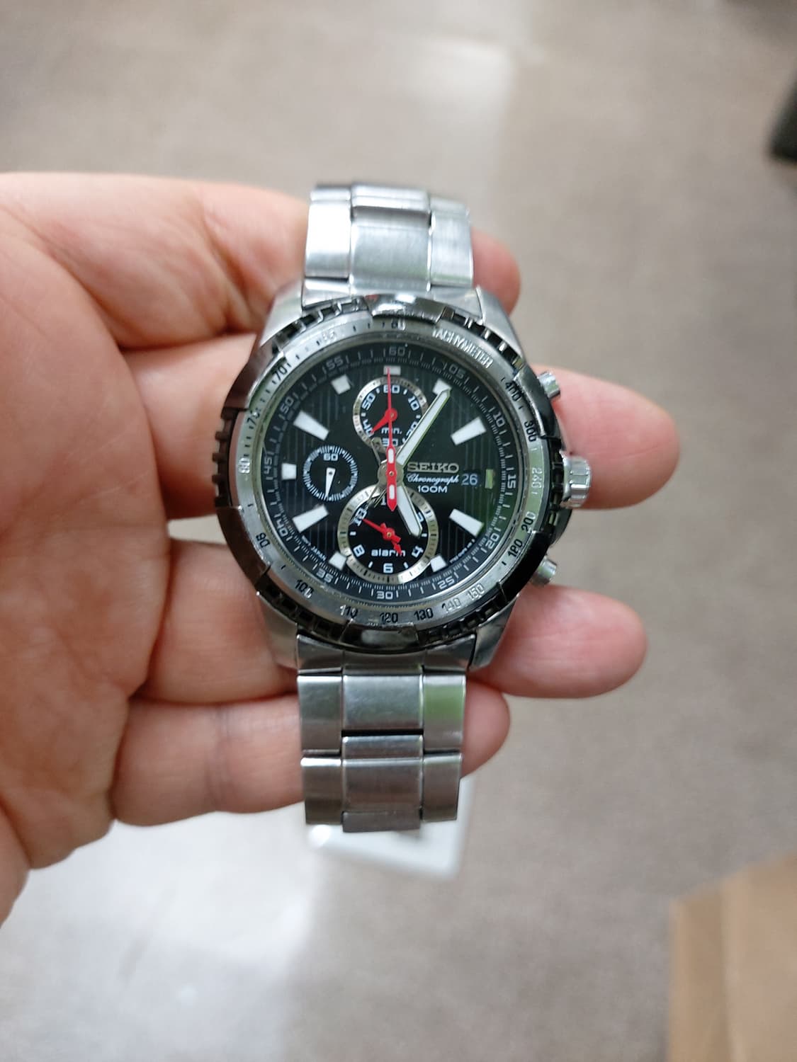 세이코 크로노그래프 메탈 상품이미지1