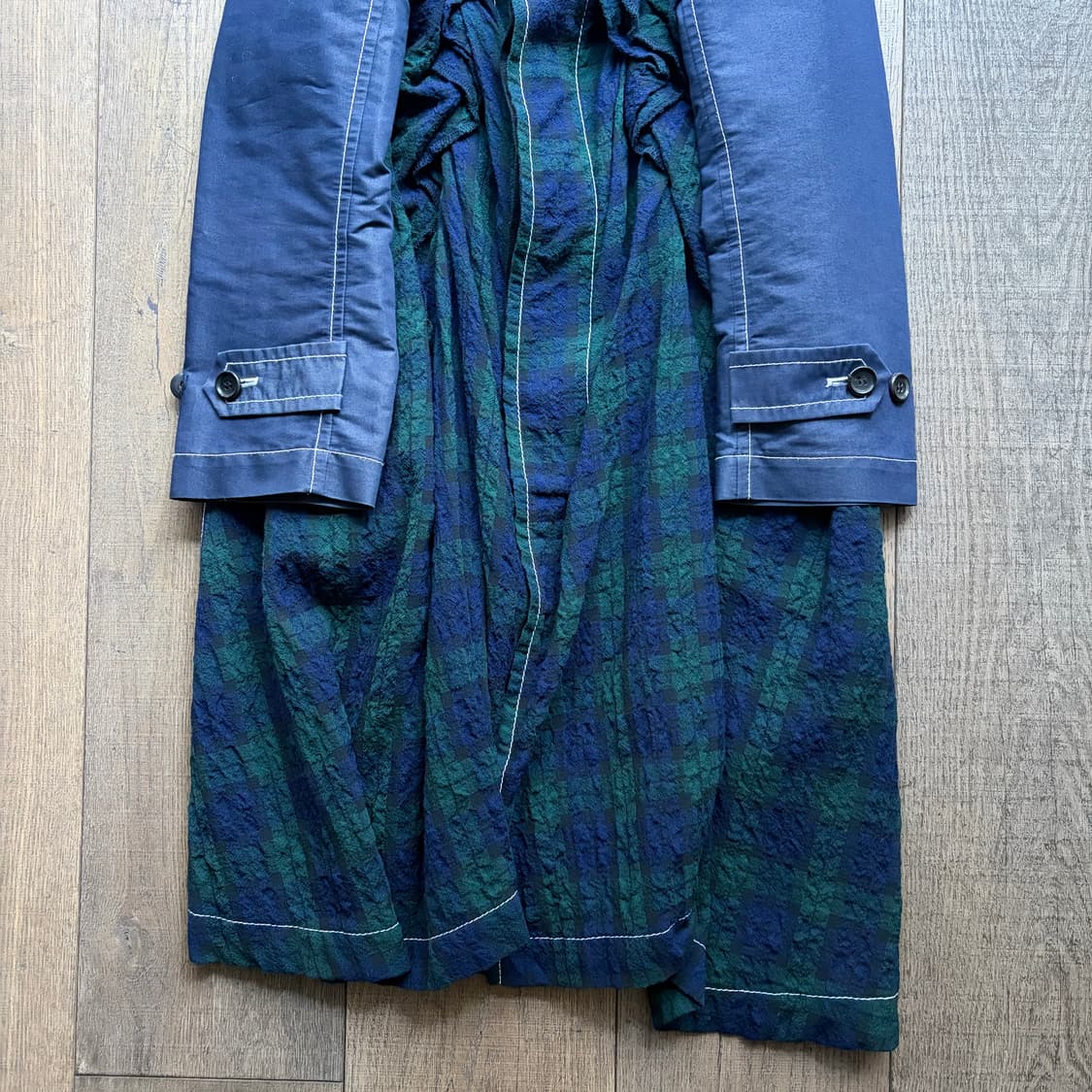 Check Shirring Docking Coat 상품이미지8