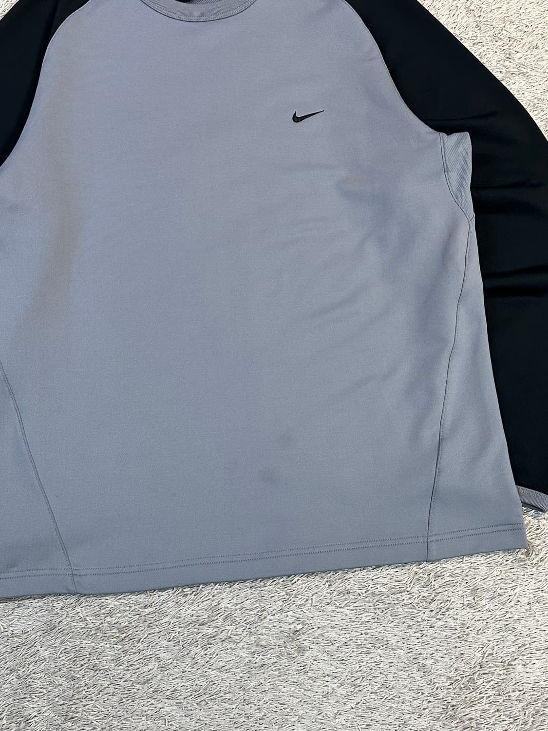 00's 나이키 올드스쿨 스우시 기능성 배색 롱슬리브 긴팔 상품이미지4