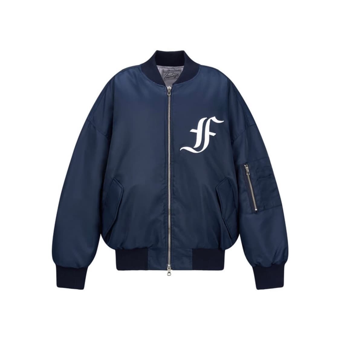 샵페어리 patch bomber padded jacket navy 상품이미지1