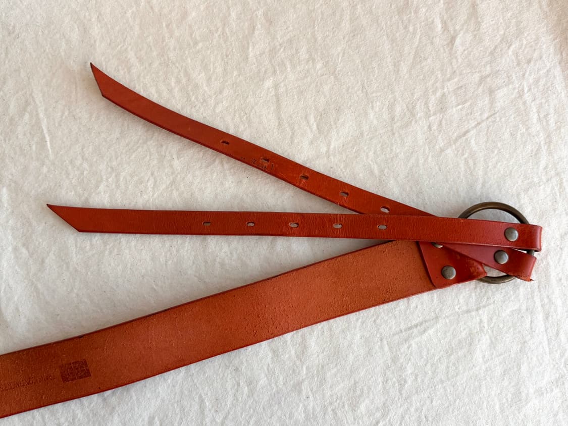 TRANS CONTINENTS 리얼 레더 벨트 상품이미지6