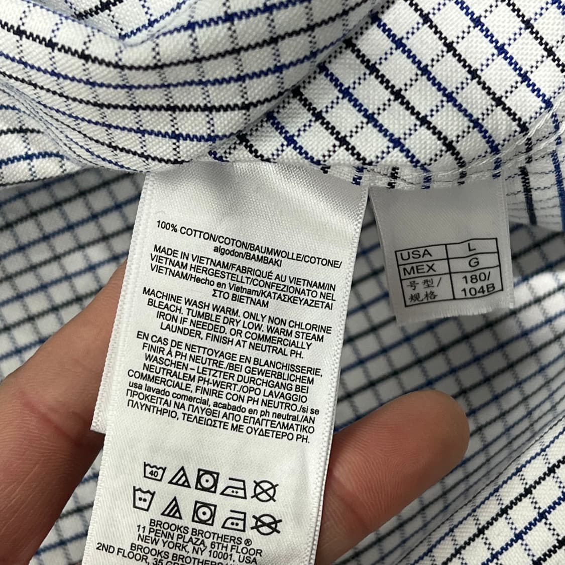 브룩스브라더스 체크셔츠 s09794 상품이미지6