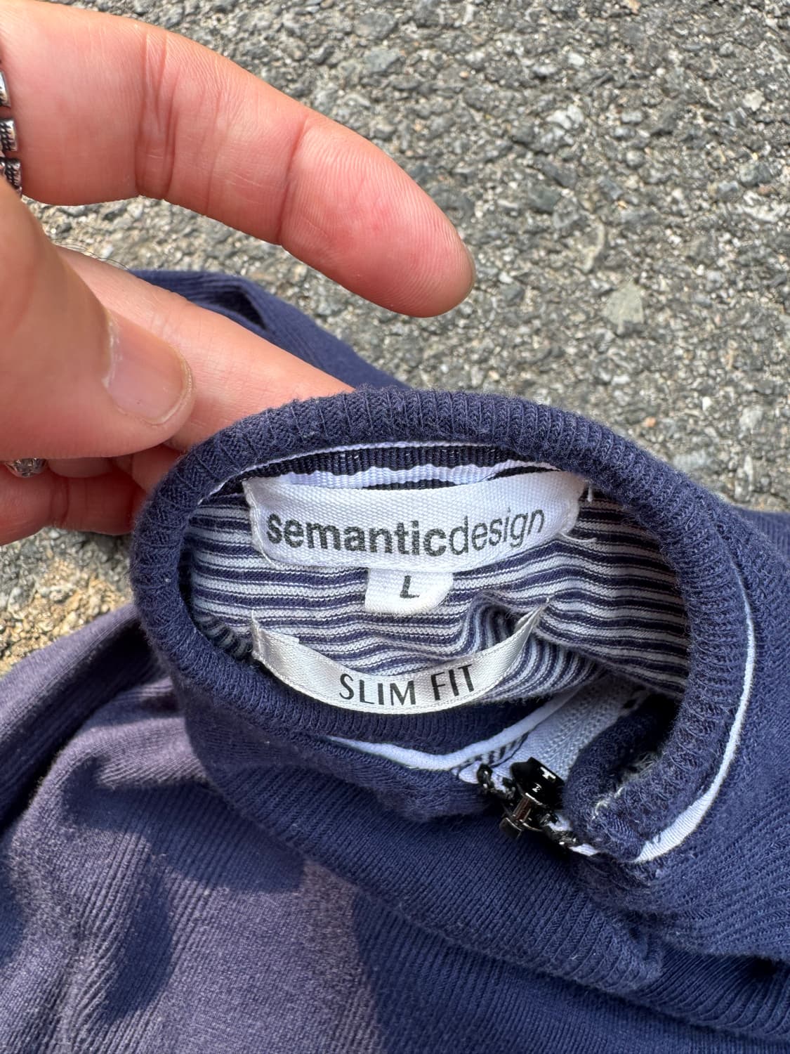 Sementic Design 지퍼 디테일 롱슬리브  상품이미지5