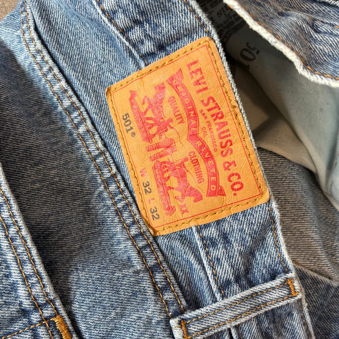 리바이스 정품 501 데님 팬츠 바지 상품이미지5