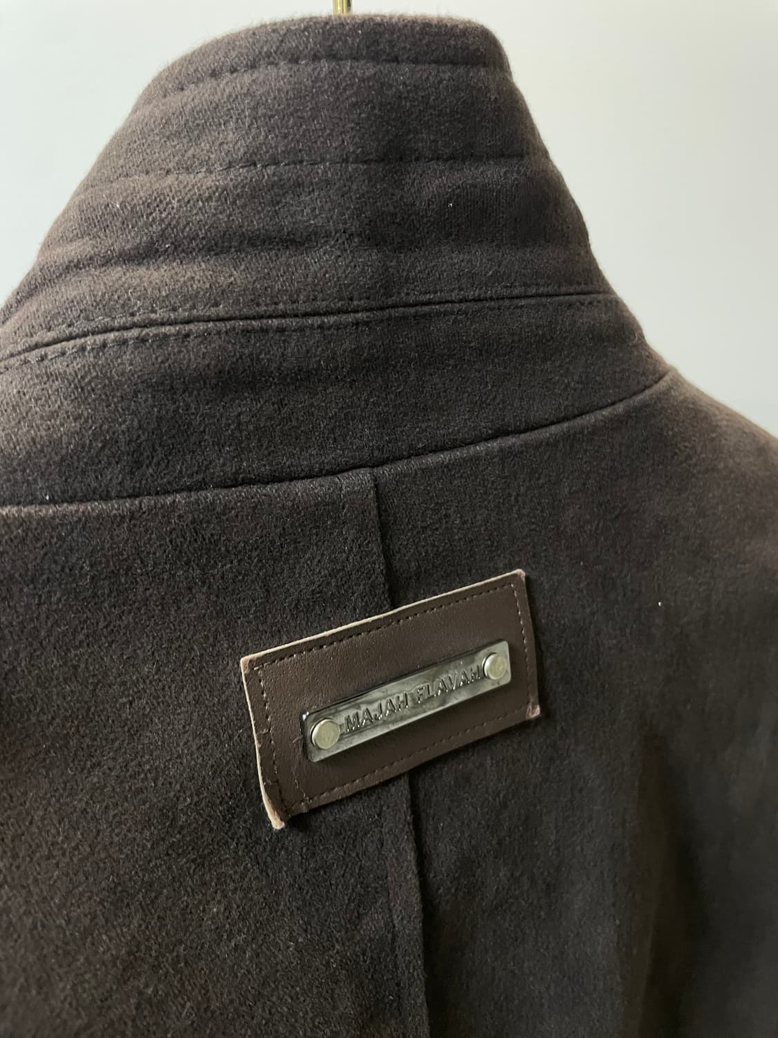 (100) MF 마자 플라바 브라운 스웨이드 자켓 상품이미지6