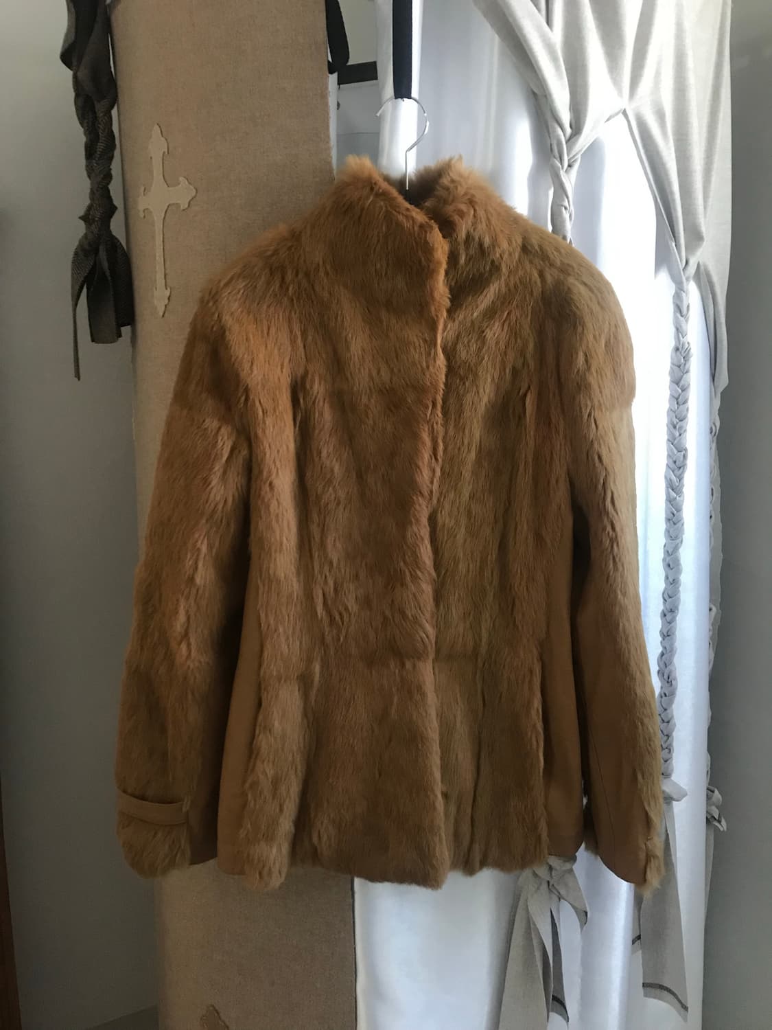 vintage leather fur jacket 상품이미지5
