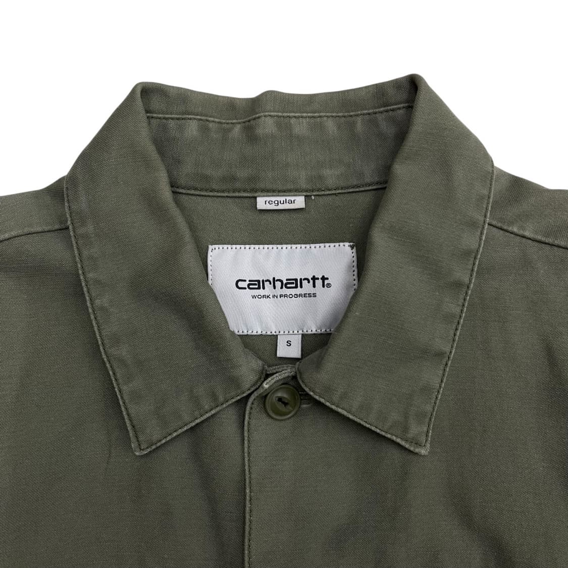 칼하트 카키 버튼 자켓 S 상품이미지5