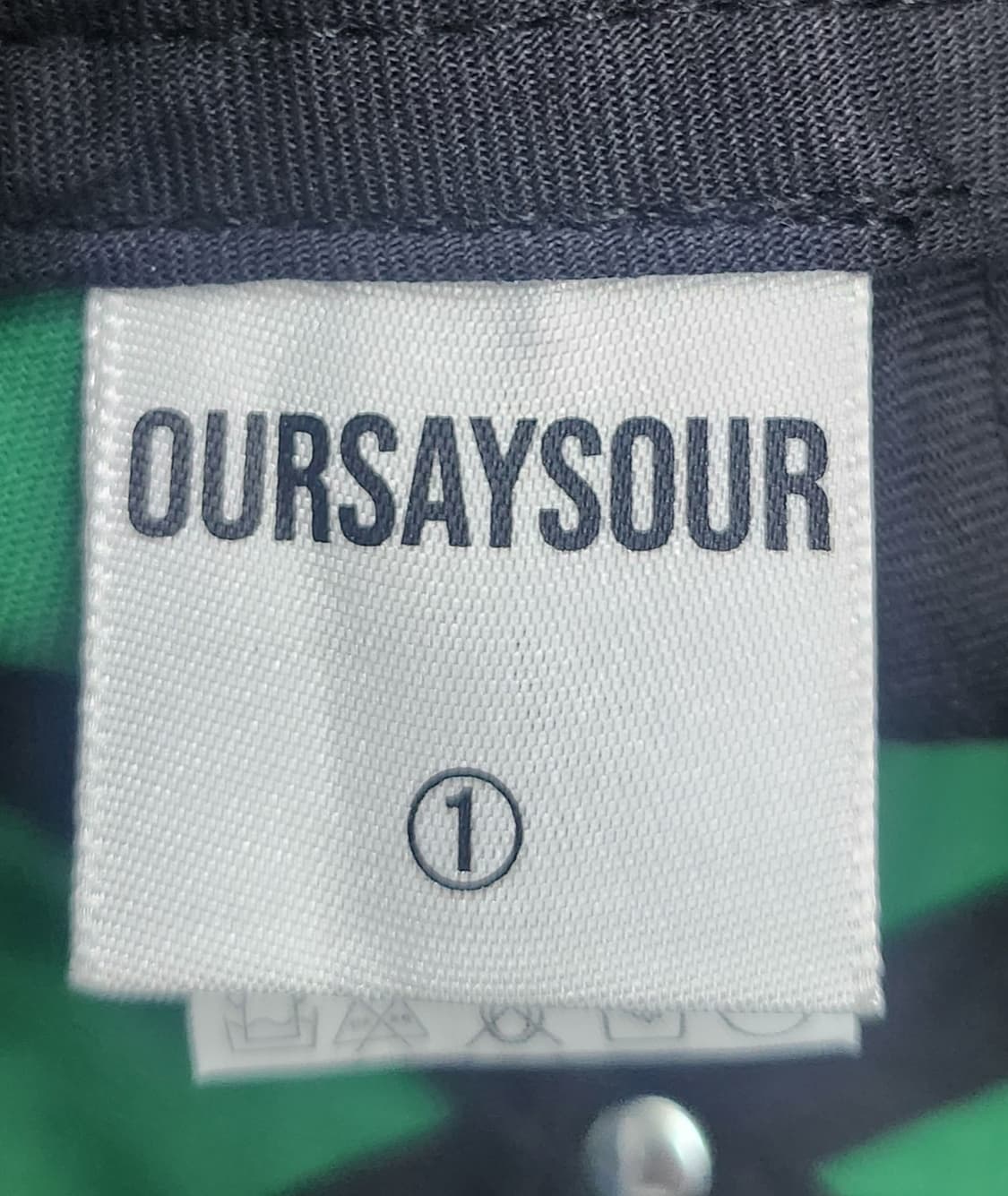 (새상품) 아워세이아워 OUR SAY SOUR STUDIO 그린 볼캡 상품이미지6