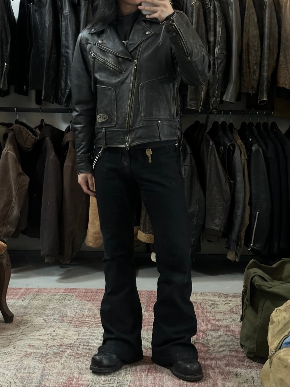 00's 할리데이비슨 레더 라이더 자켓 빈티지 레더자켓 상품이미지2