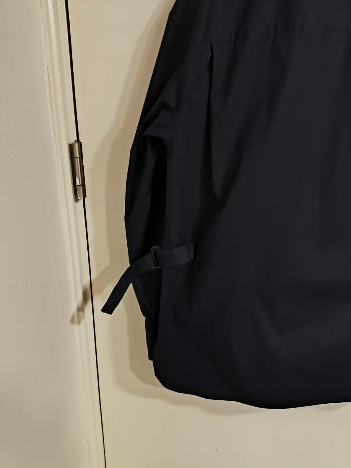 새거 100 한섬 시스템 히든 벨티드 셔츠자켓 코트 상품이미지5