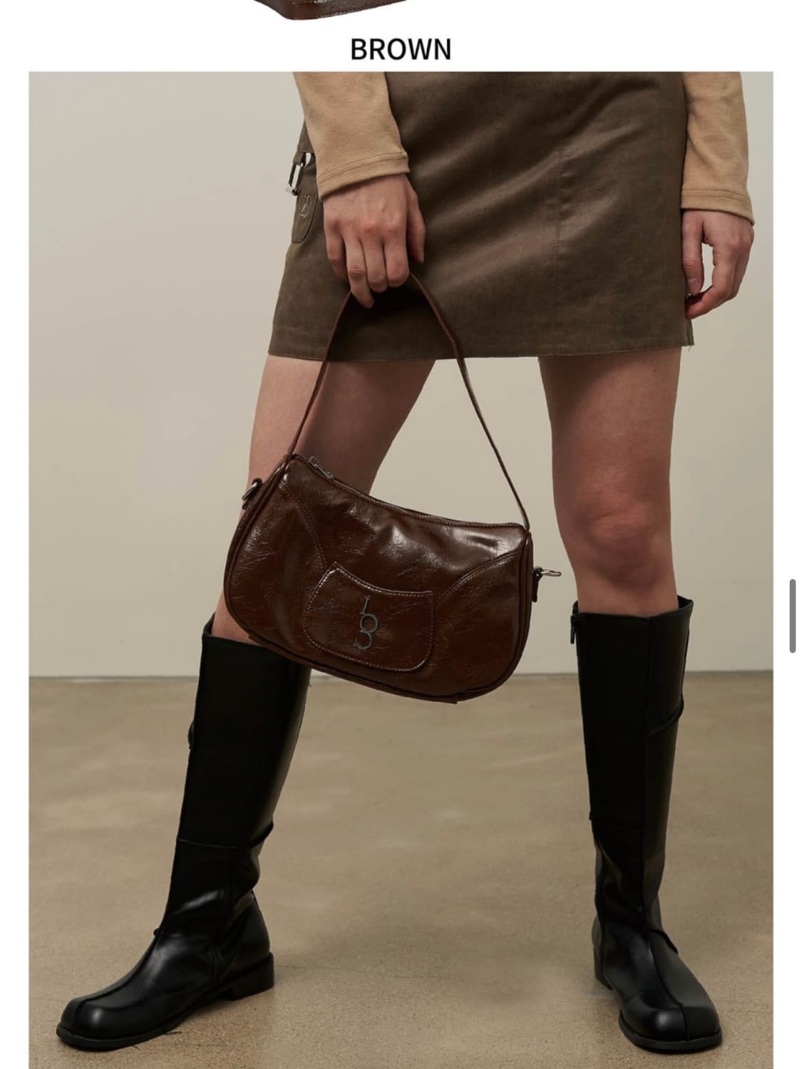 일리고 시그니처백 브라운 상품이미지2