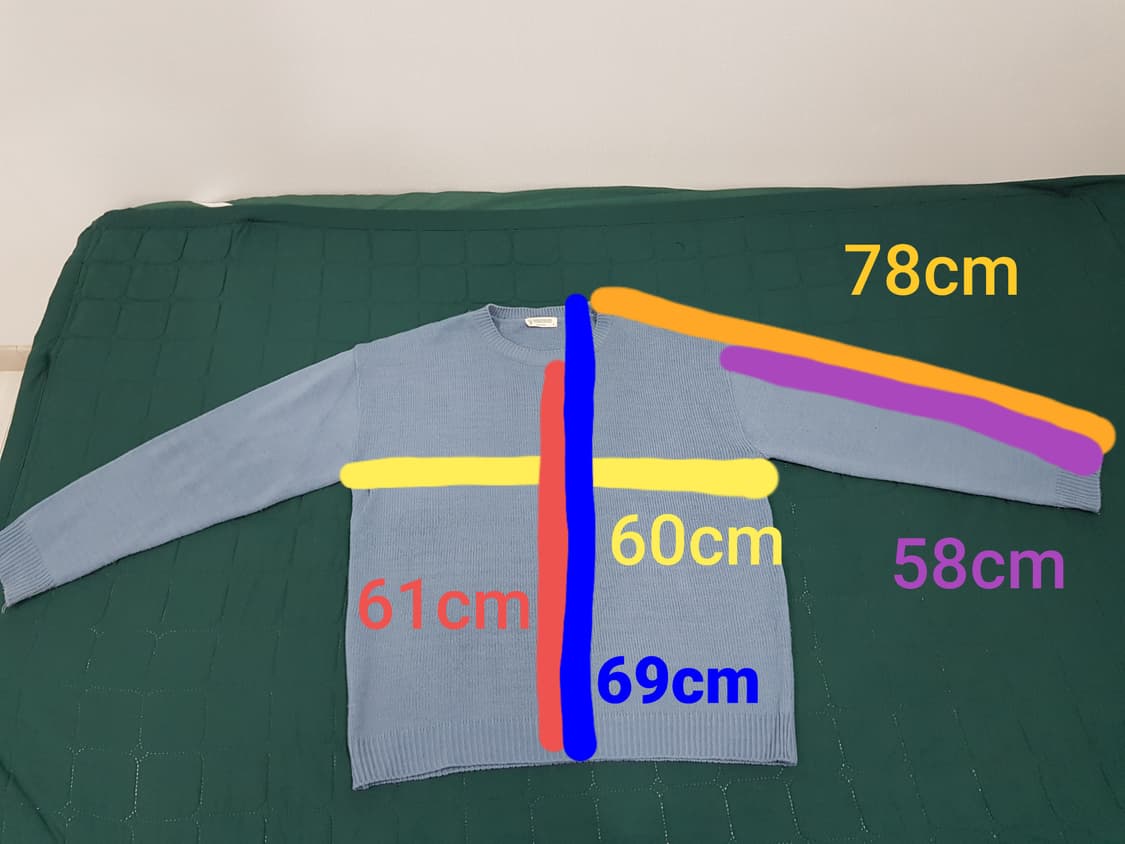[옷장정리] 하늘색 라운드넥 니트 상품이미지4