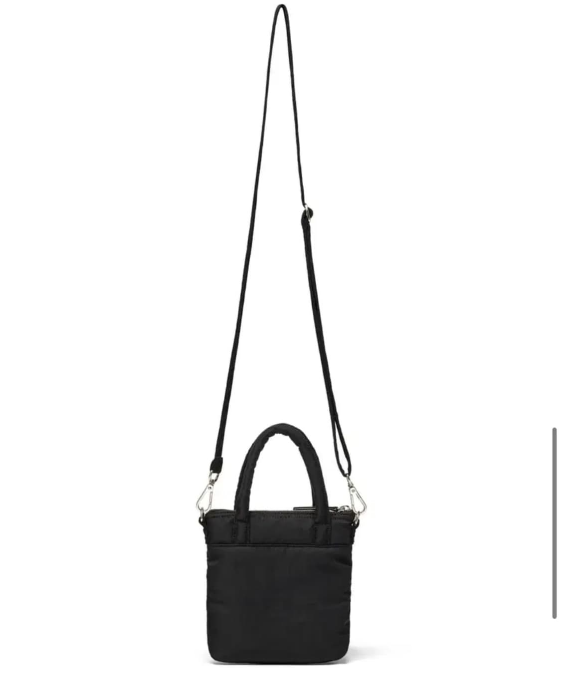 (새제품) 마뗑킴 - 패디드 나일론 빅포켓 미니백 블랙 상품이미지4