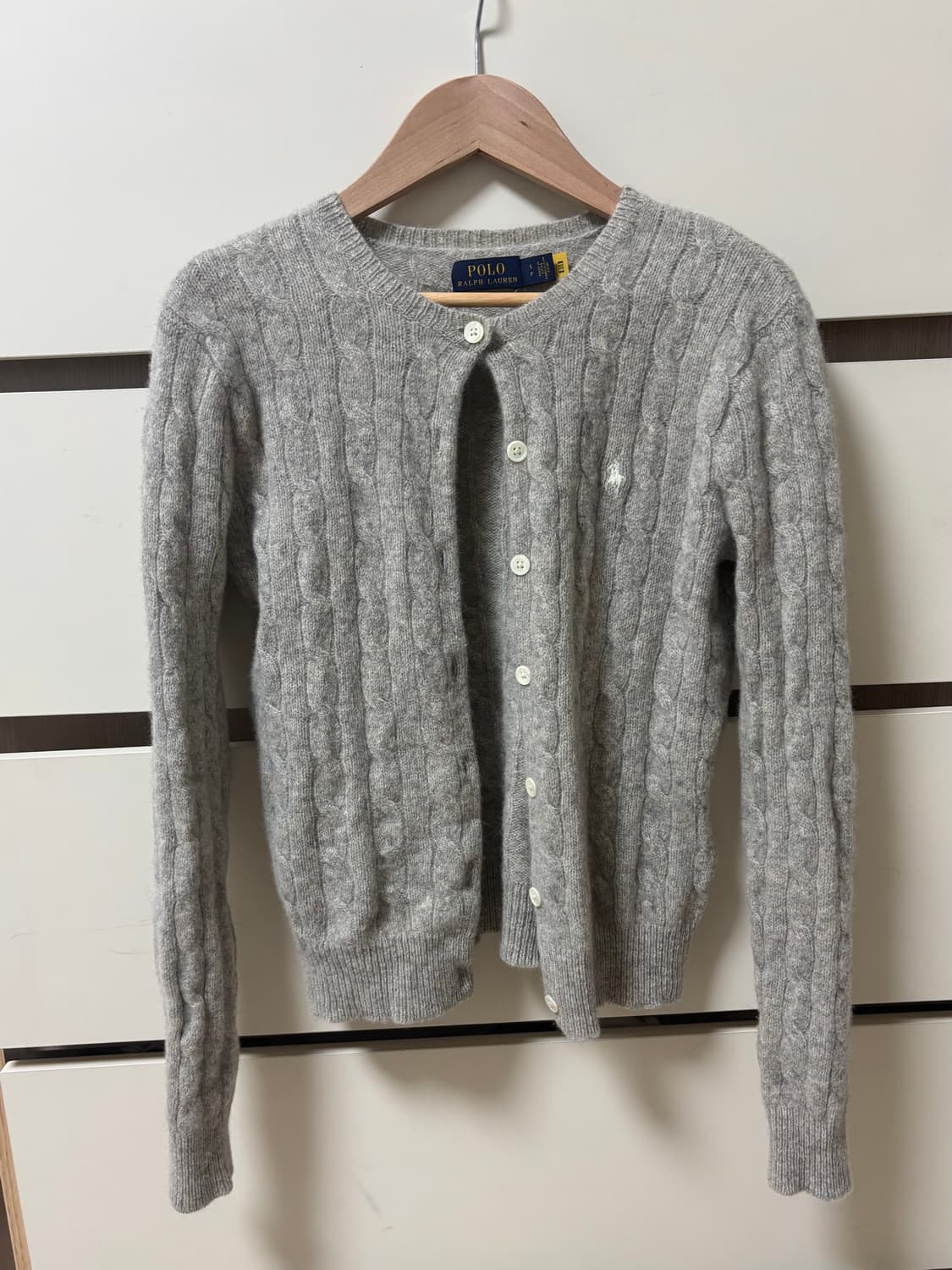 정품0)폴로 랄프로렌 캐시미어 블렌드 케이블 가디건s 상품이미지3