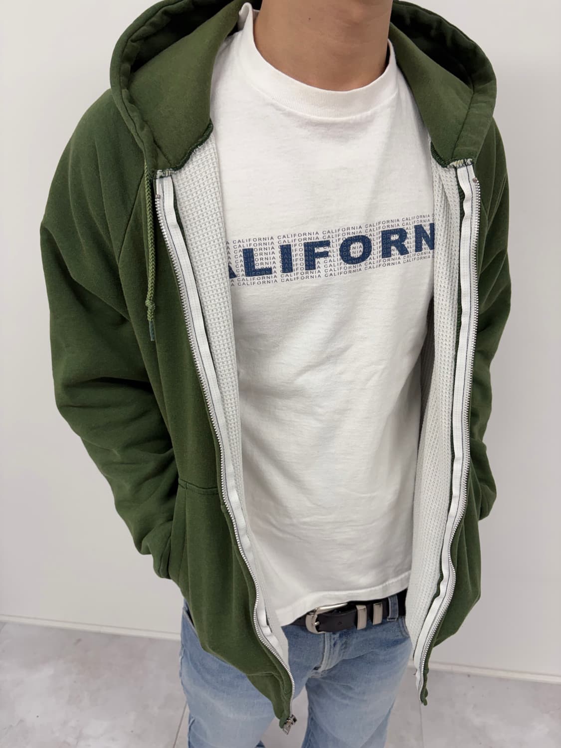 빈티지 00‘s 와플 후드집업 M 상품이미지3