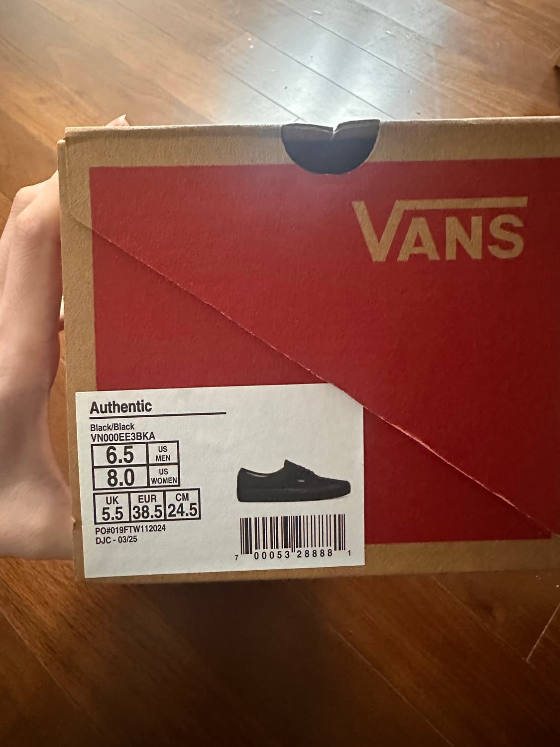 반스 어센틱 블랙 새상품 상품이미지4