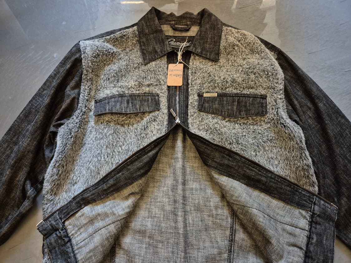90s DAVOUCCI FUR 데님 자켓 상품이미지3