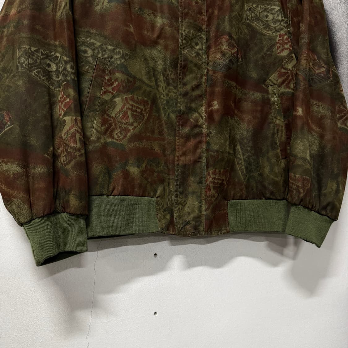 런던포그 에스닉 자카드 패턴 집업 블루종 자켓 상품이미지4