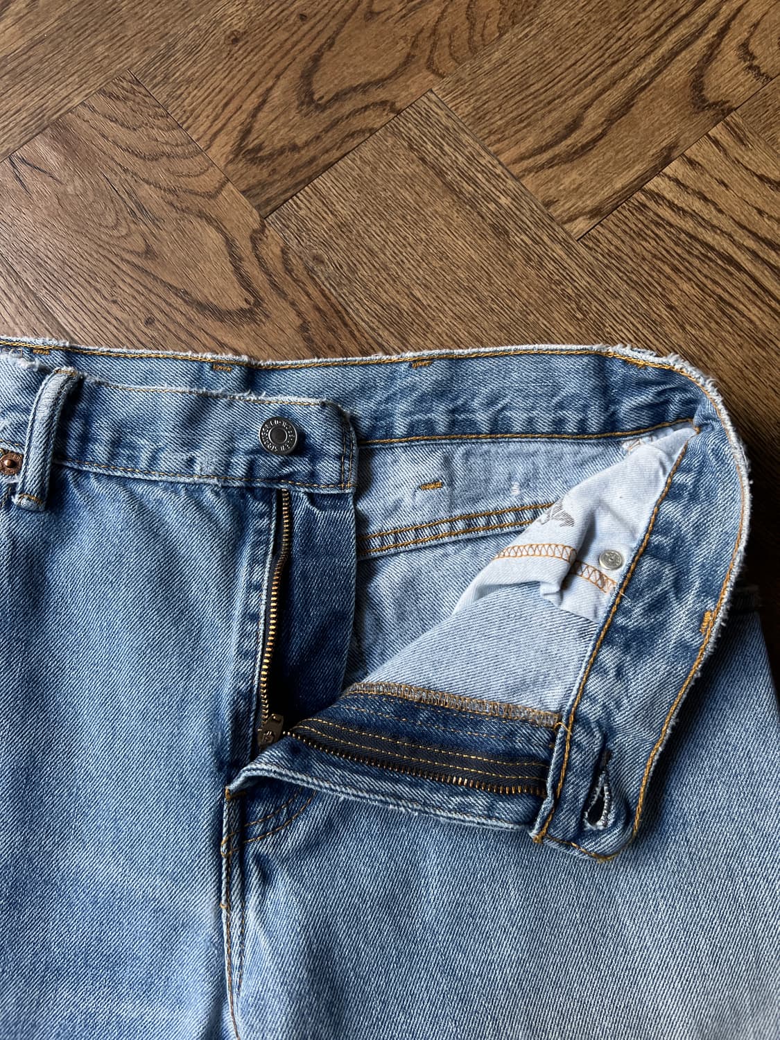 [30]리바이스 517 라이트블루 플레어핏 데님 팬츠 상품이미지3