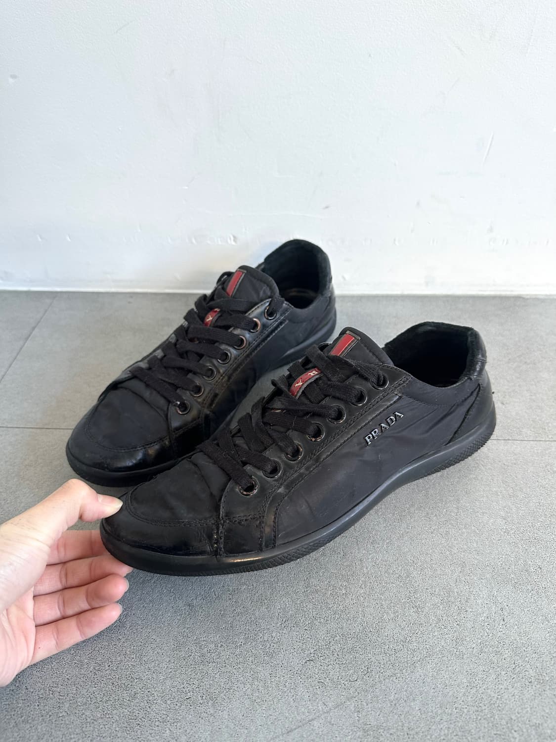 프라다 스포츠 아메리카컵 스니커즈 블랙 상품이미지1