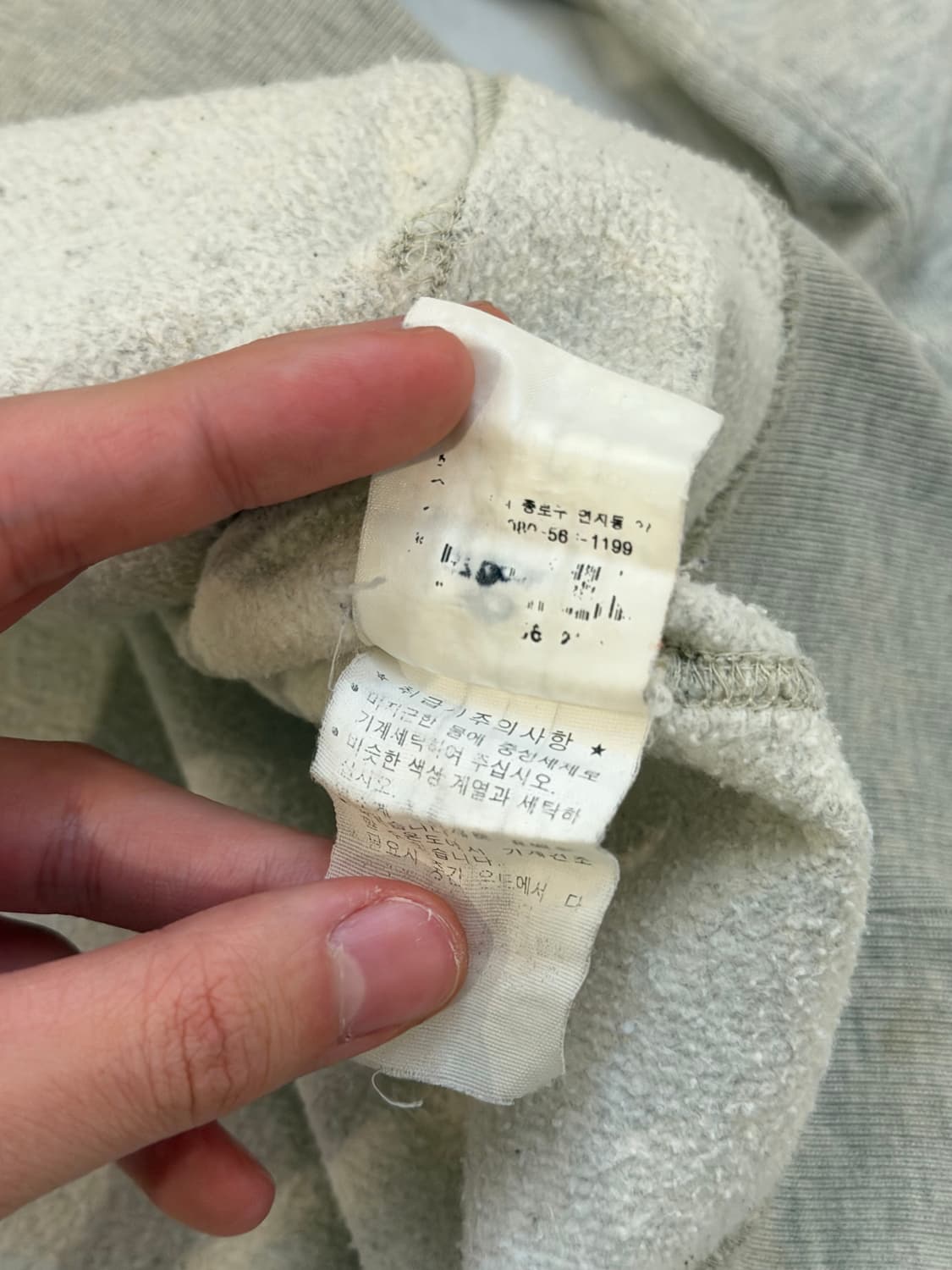 00s 폴로 랄프로렌 후드티 멜란지 그레이 상품이미지4