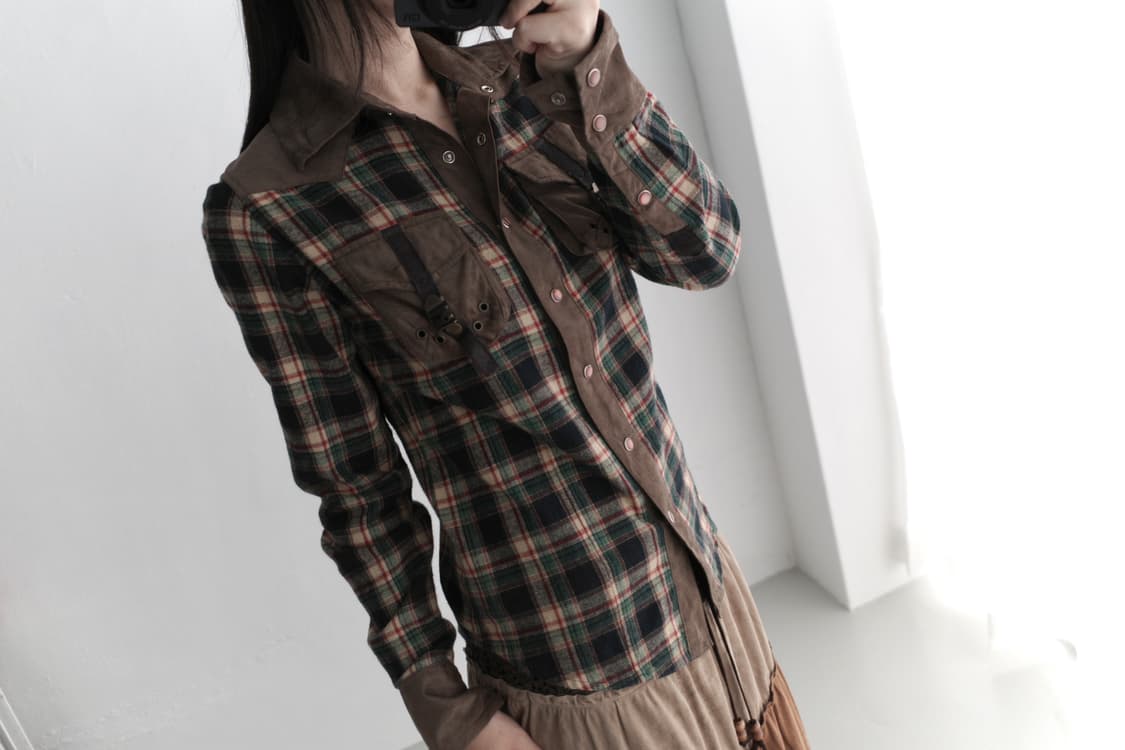 check snap shirt 상품이미지5