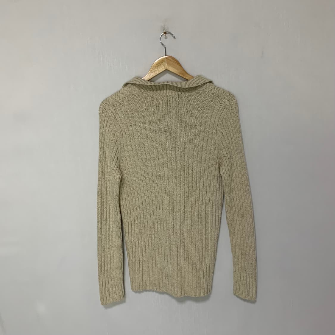 로렌 랄프로렌 브이넥 아일렛 니트 베이지 빈티지 스웨터 상품이미지5