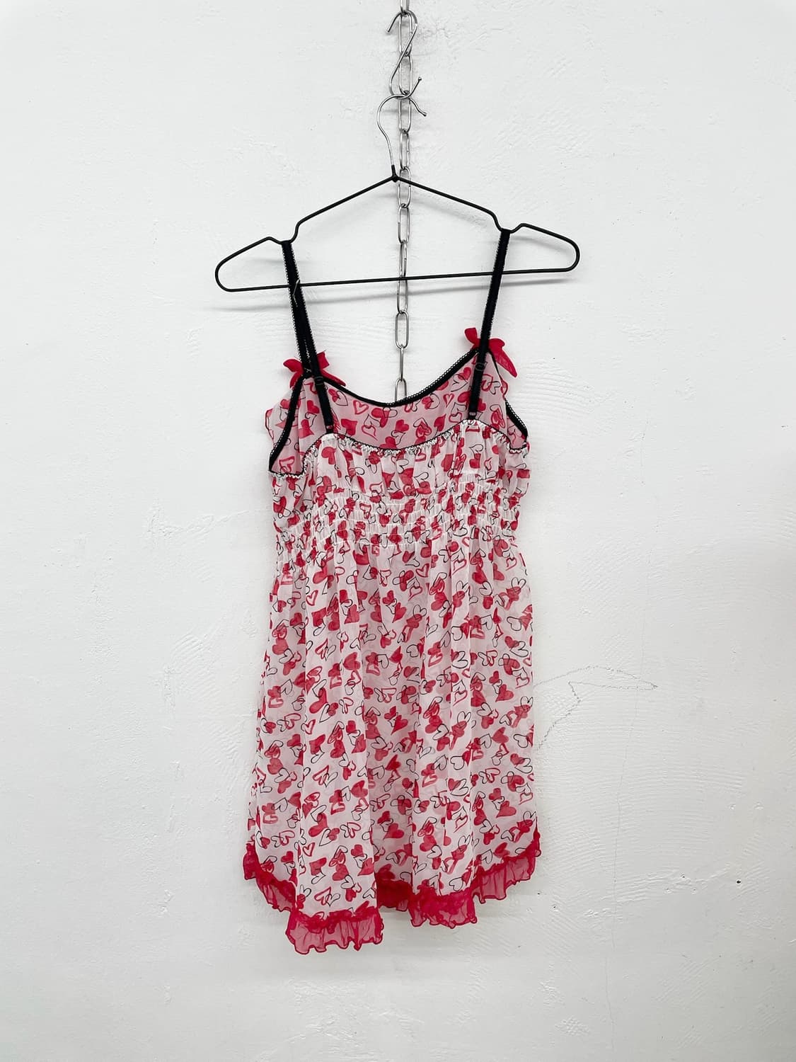 발렌타인 하트 레이스 프릴 슬립 상품이미지7