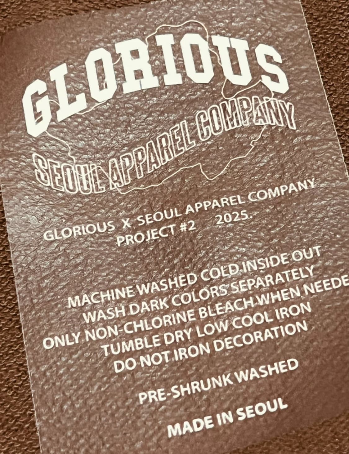 서울어페럴 X 글로리어스워커 라이트웨이트 집업 후디 / 브라운 L 상품이미지6