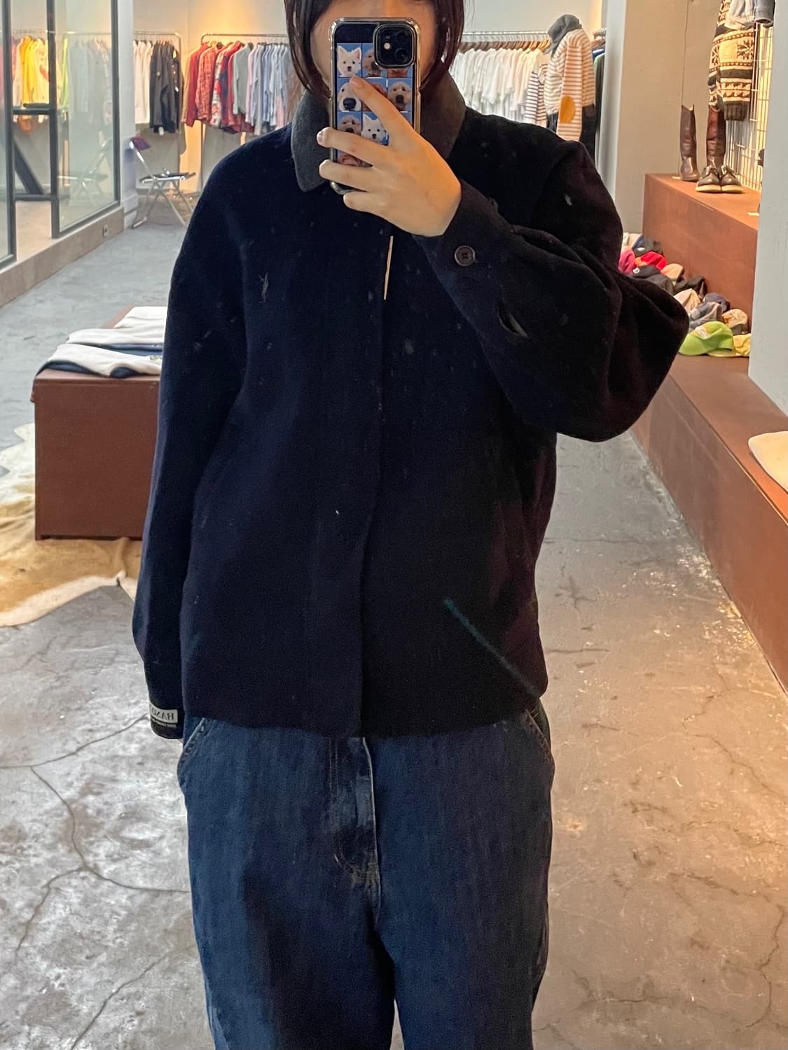입생로랑 네이비 블루종 자켓 H375 상품이미지1