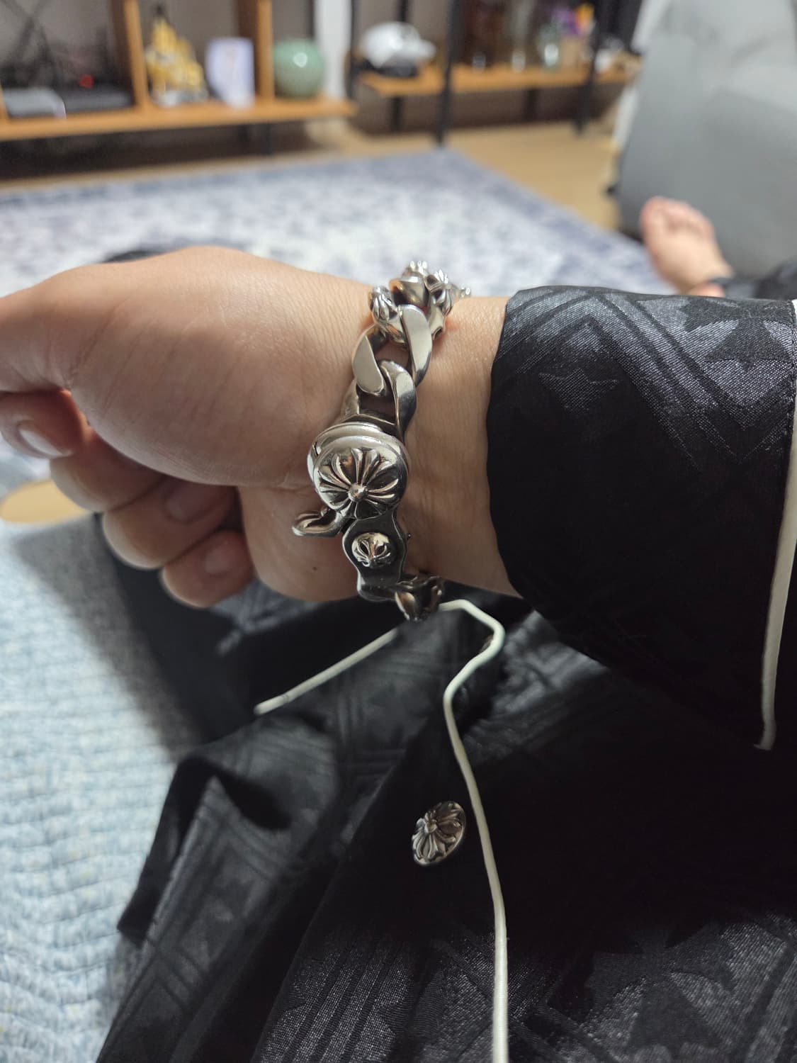 크롬하츠 플로랄펜시 파베 집게 팔찌(정품) 상품이미지10