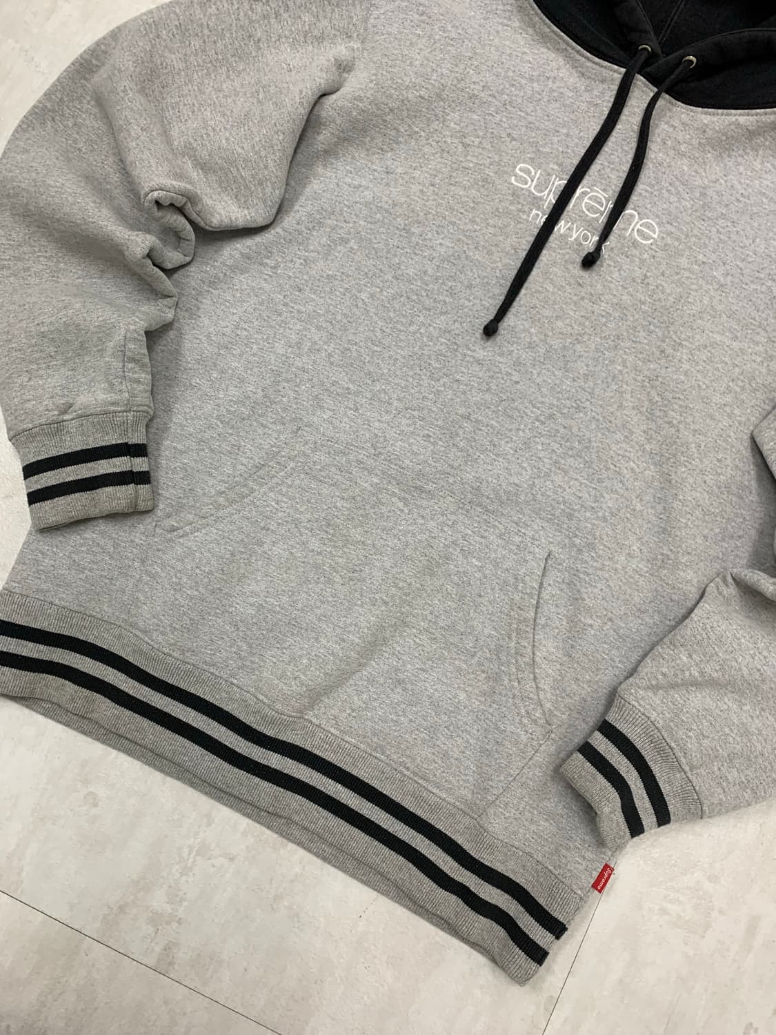 슈프림 클래식 로고 투톤 후드티 FW15 #592 상품이미지3