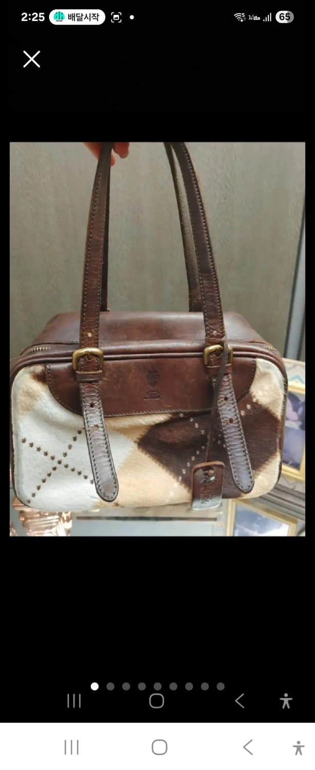 (100%정품)이태리 명품 felisi 리얼가죽 송치 트리밍 퍼 토트백 상품이미지9