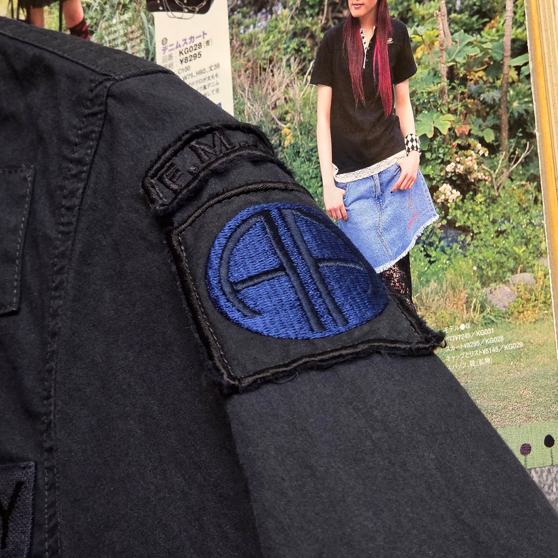 필드맨 에드윈 네이비 밀리터리 반팔 셔츠 상품이미지3