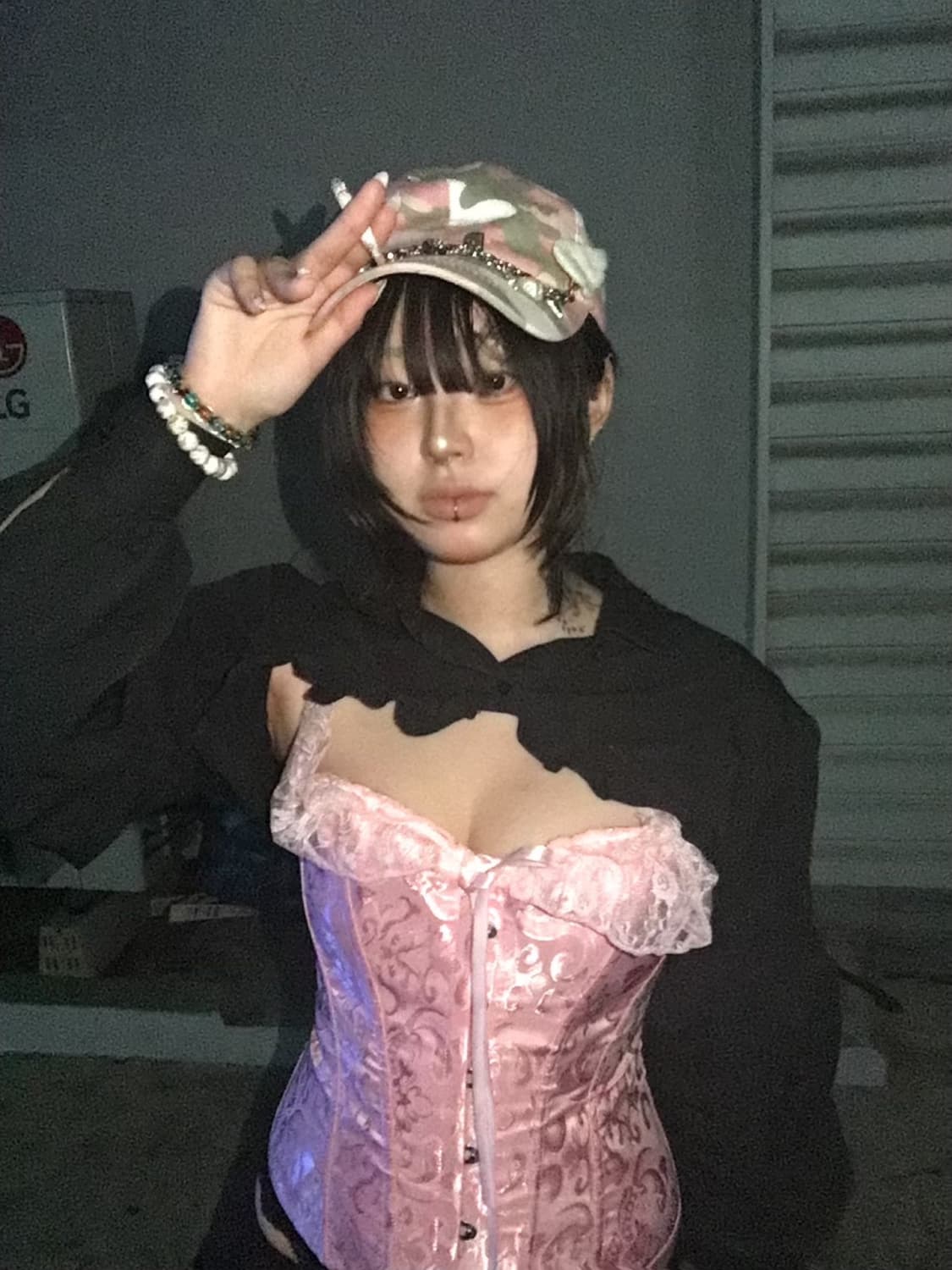 레이스 자카드 코르셋 상품이미지3