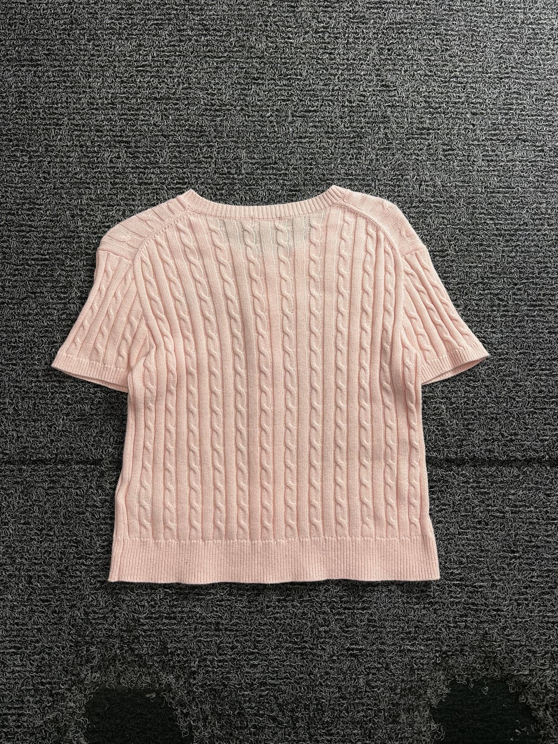 폴로 랄프로렌 우먼스 케이블 니트 반팔 가디건 3882 상품이미지5