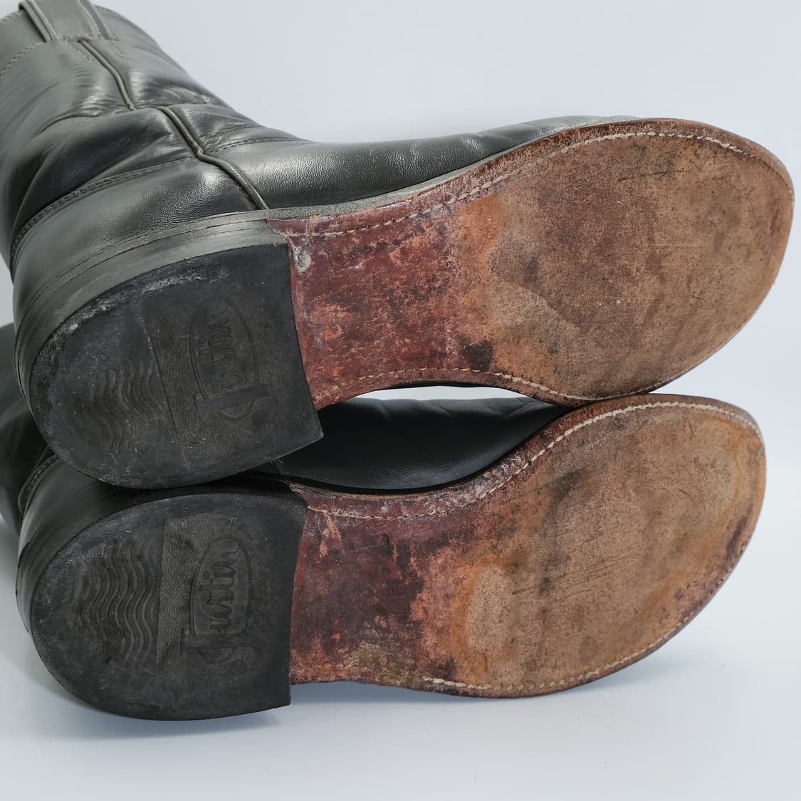 빈티지 저스틴 웨스턴 레더 부츠 8.5D(260-265)사이즈 BT265 상품이미지9