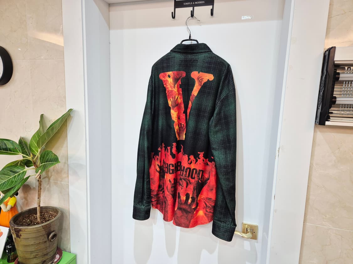 브이론 네이버후드 플란넬 셔츠 자켓 상품이미지3