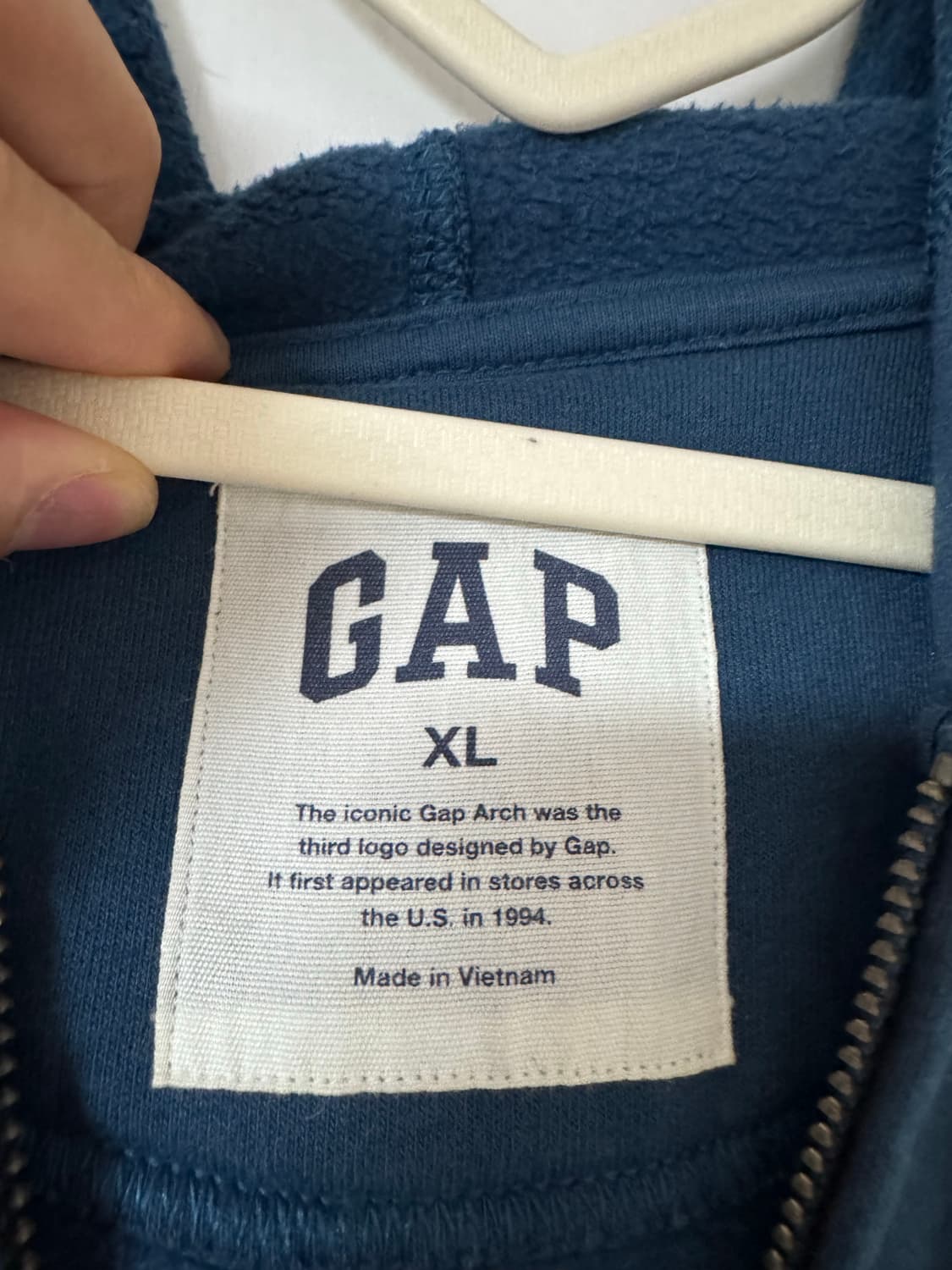 [XXL 정도로 큼]GAP 갭 기모 후드집업 XL 상품이미지2