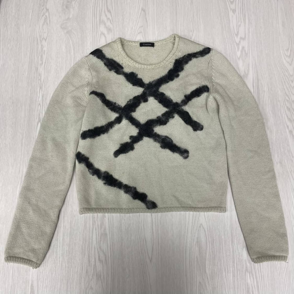 크루치아니 퍼 솔기 니트 상품이미지1