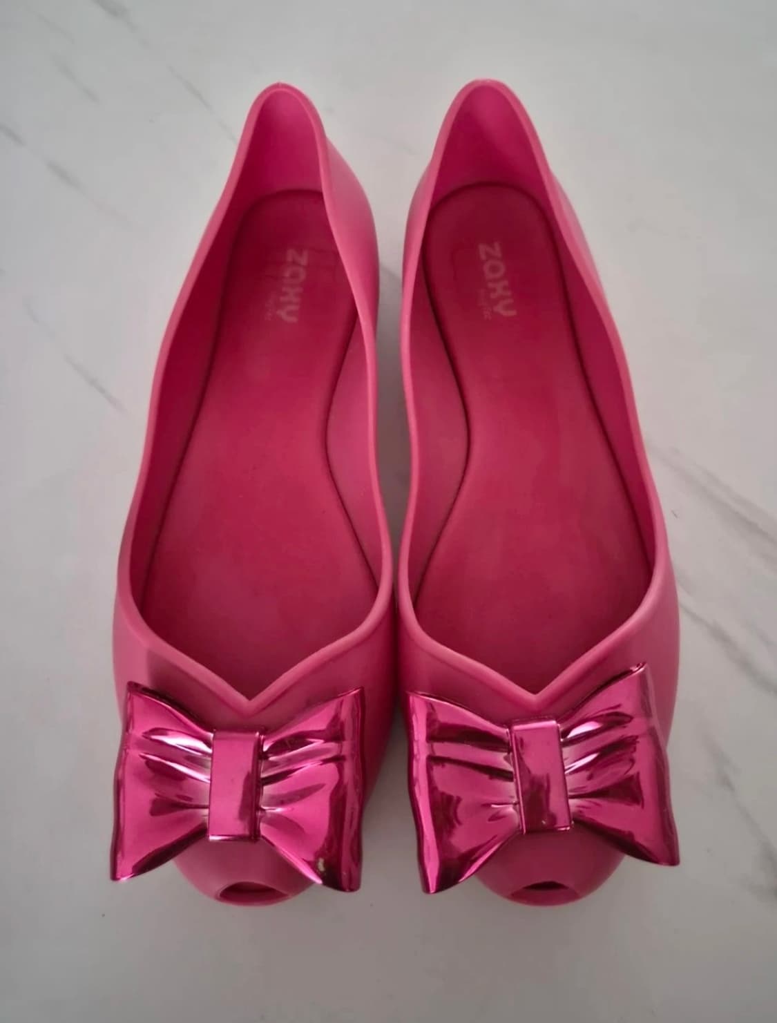 Zaxy ribbon jelly shoes 상품이미지1