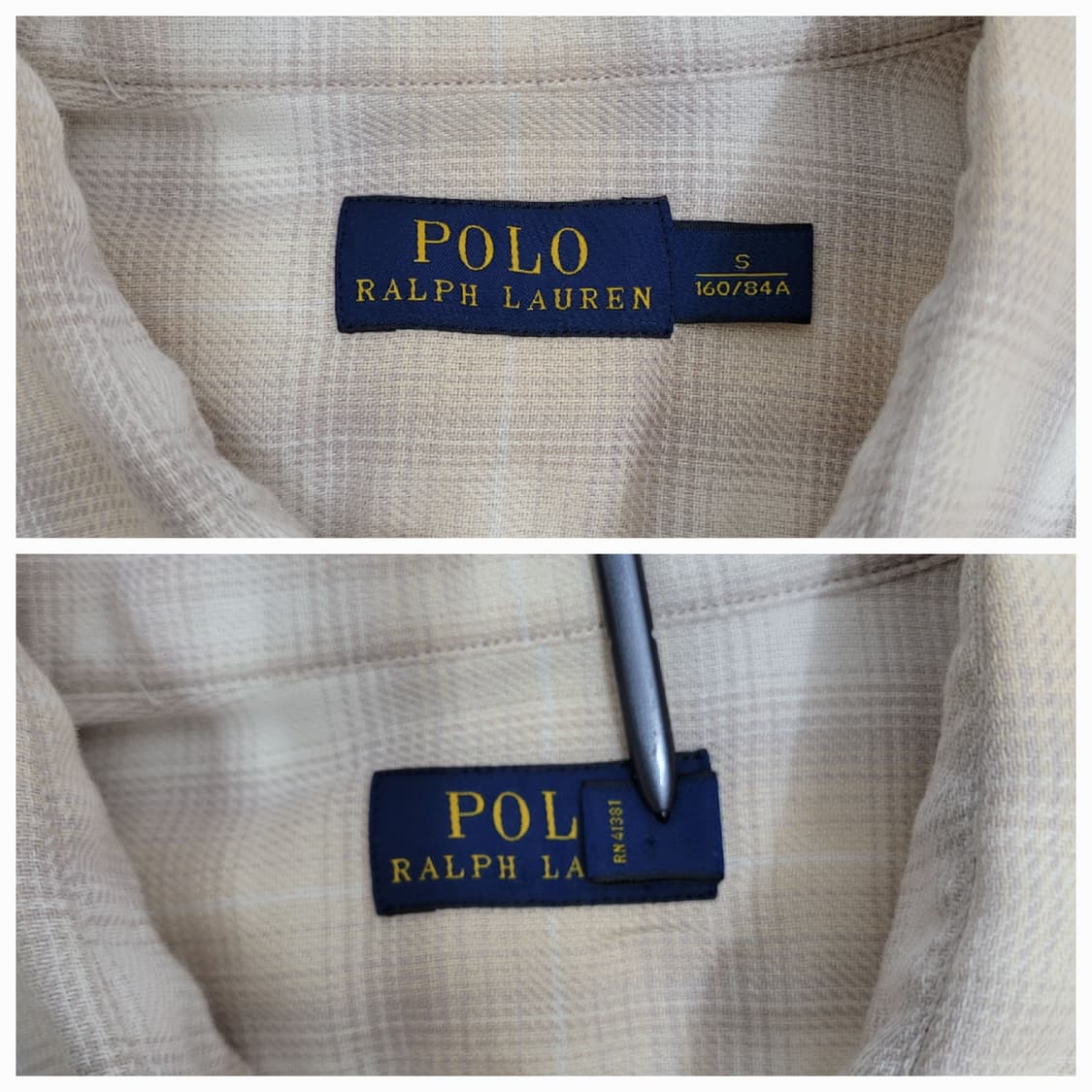 POLO 폴로랄프로렌 빈티지 체크 셔츠 / 여 S  상품이미지8