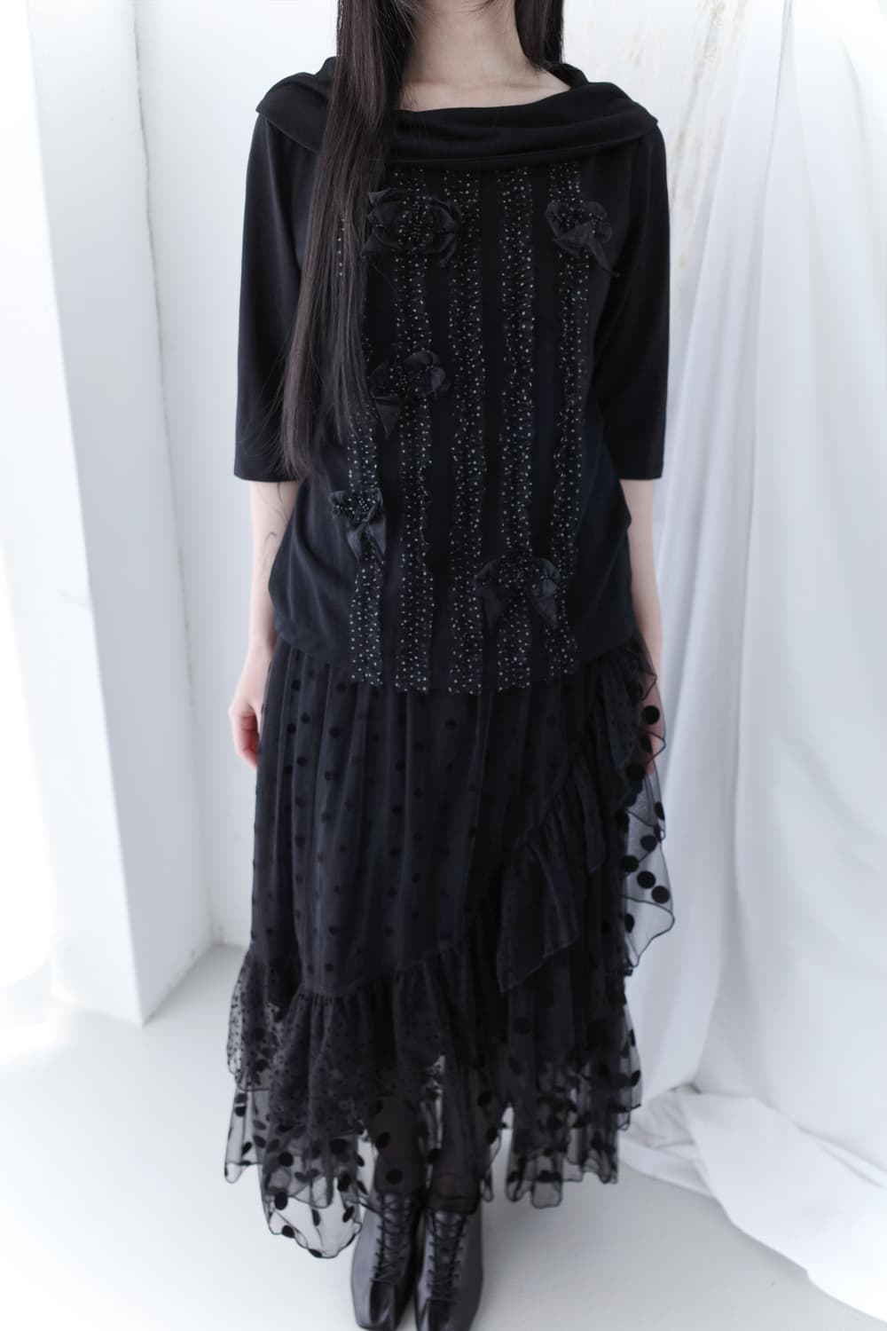 dot frill sha skirt 상품이미지6