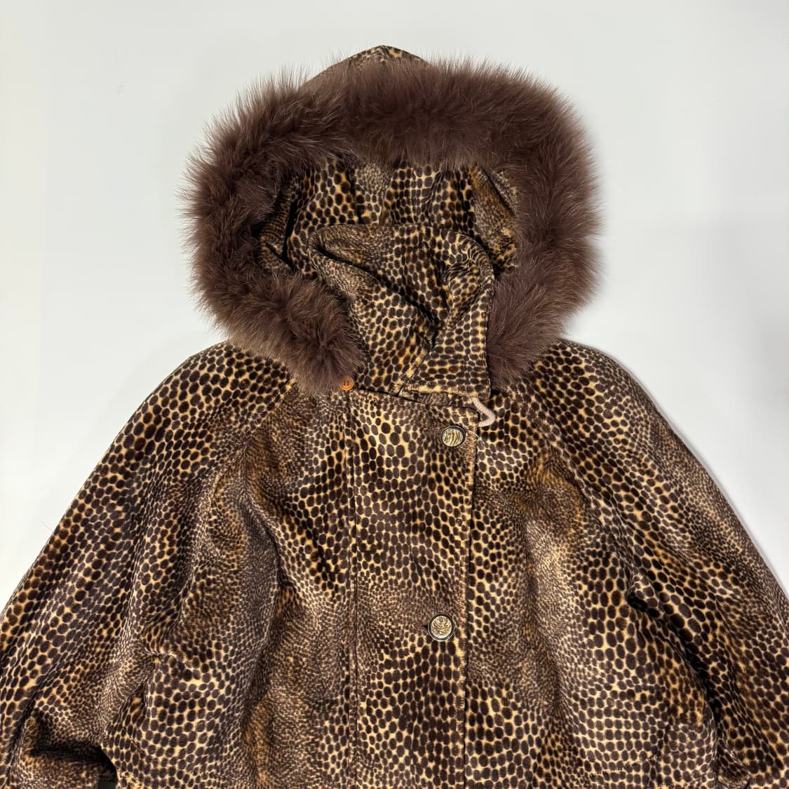 재패니즈 빈티지 레오파드 퍼 코트 상품이미지6